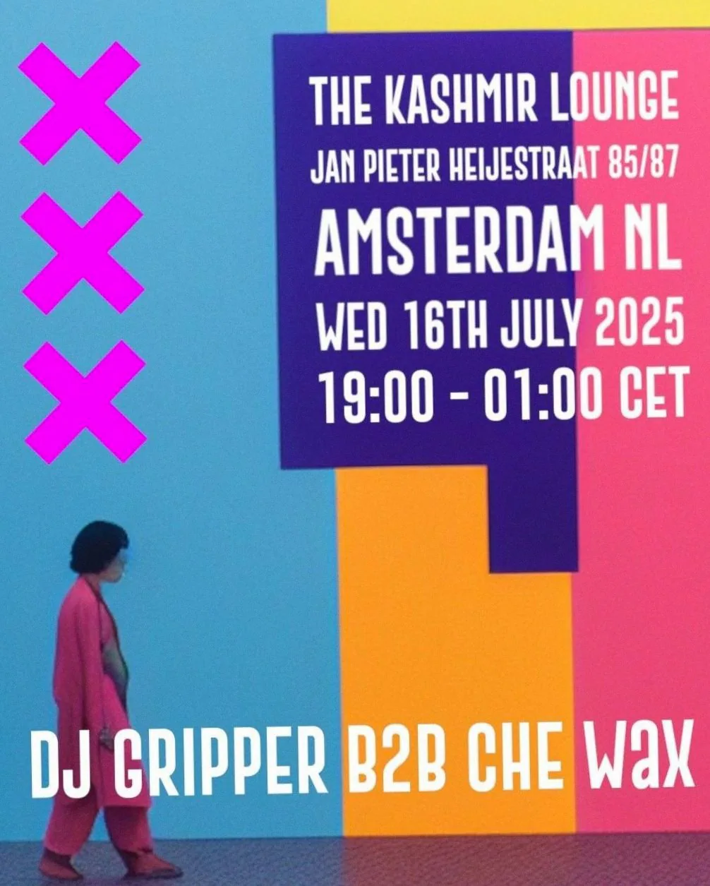 Dj Gripper · Kashmir lounge, Amsterdam · Sat, 30 Jan 2027