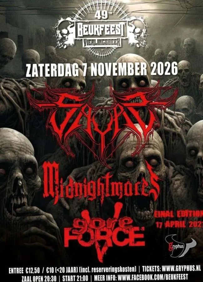 Insurrection, Narcolepsy en Sayas · Koornbeurs, Delft · za 10 okt 2026