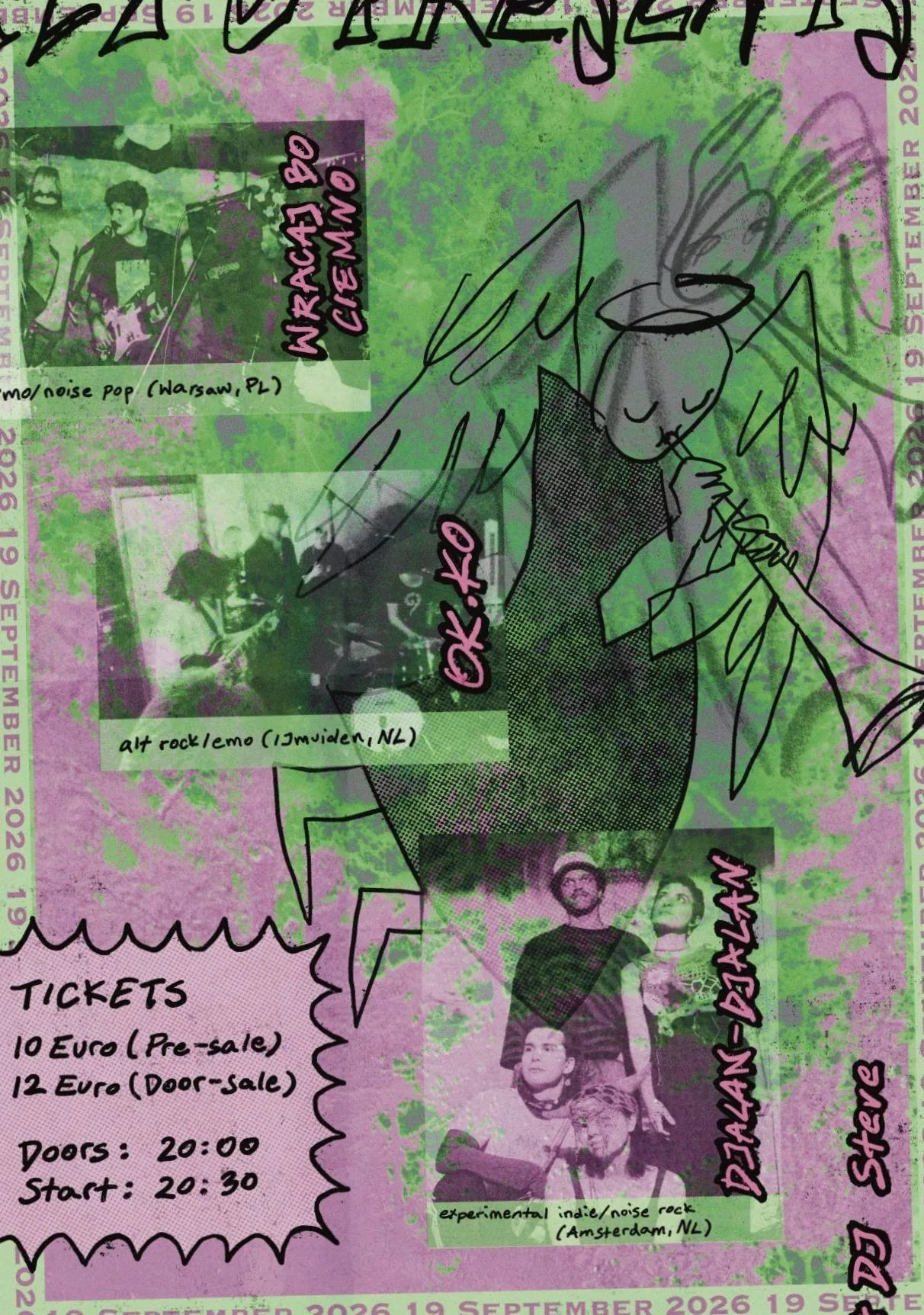 12FU w/ WRACAJ BO CIEMNO (PL) + OK.KO (NL) + DJALAN-DJALAN (NL) + DJ STEVE · OCCII, Amsterdam · za 19 sep 2026