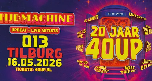 40UP · 013, Tilburg · vr 30 okt 2026