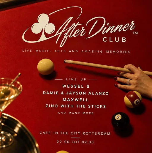 After Dinner Club · Café in the City, Rotterdam · vr 16 okt 2026