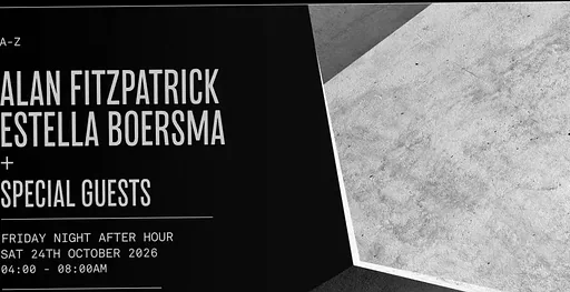 Alan Fitzpatrick & We Are The Brave presents…. FORMA · 50:HERTZ House & Techno Cafe Rembrandt Square, Amsterdam · Sat, 24 Oct 2026