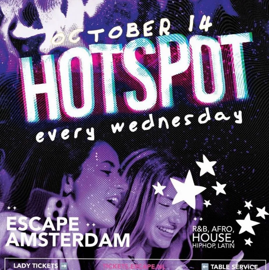 Amsterdam Hotspot · Escape, Amsterdam · wo 14 okt 2026