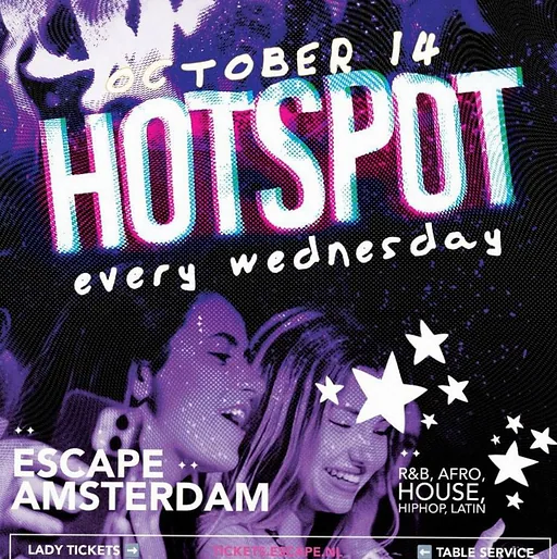 Amsterdam Hotspot · Escape, Amsterdam · wo 14 okt 2026