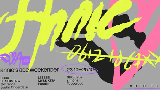 annie's ADE weekender · Melkweg, Amsterdam · vr 23 okt 2026