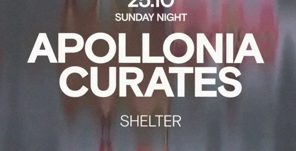 Apollonia curates VBX - Shelter - ADE 25.10 · Shelter, Amsterdam · Sun, 25 Oct 2026