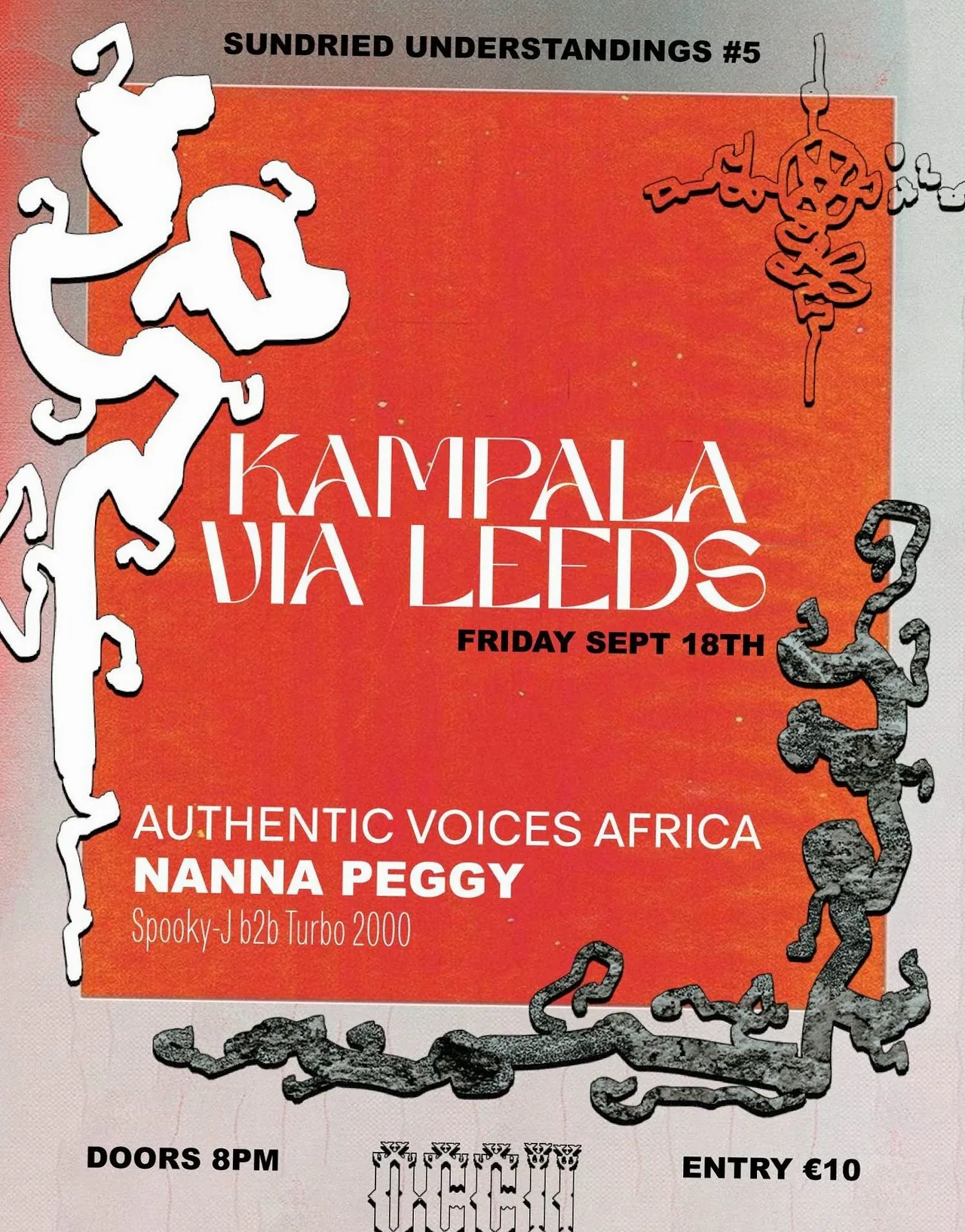 AUTHENTIC VOICES AFRICA (UG) + NANNA PEGGY (UK) + Spooky-J b2b Turbo 2000 — achtergrondafbeelding