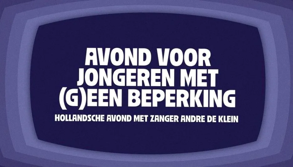 Avond voor jongeren met (g)een beperking — achtergrondafbeelding