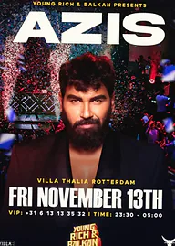 Azis · Club Villa Thalia, Rotterdam · vr 13 nov 2026