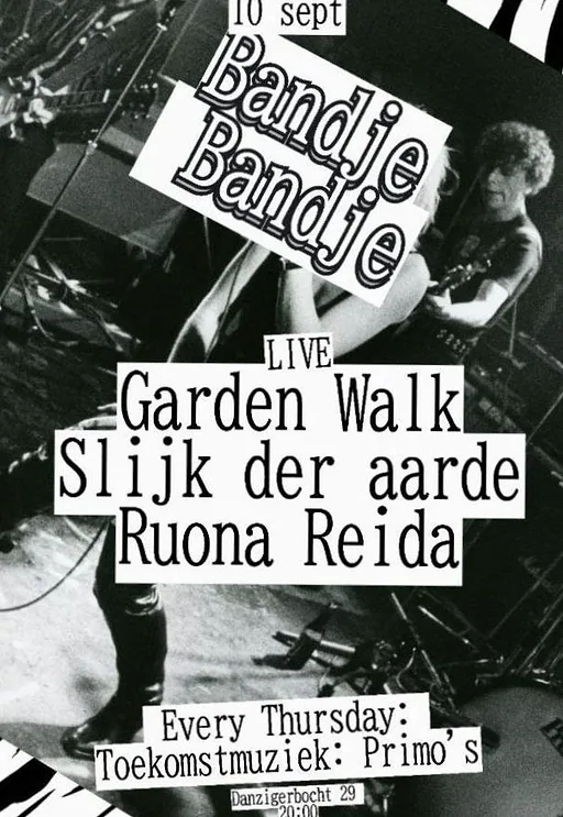 Bandje Bandje: Garden wallk, Slijk der aarde, Ruona Neida · Toekomstmuziek, Amsterdam · do 10 sep 2026