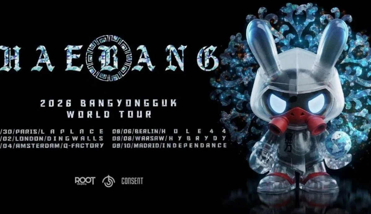 BANG YONGGUK WORLD TOUR “HAEBANG” 2026 · Poppodium Q-Factory, Amsterdam · vr 4 sep 2026