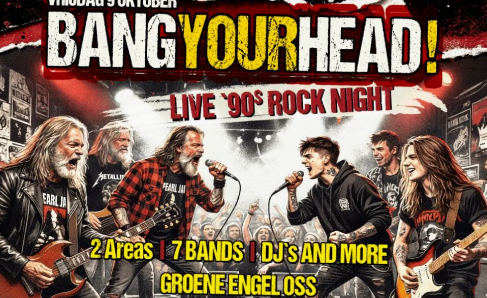 Bang Your Head · Groene Engel, Oss · vr 9 okt 2026