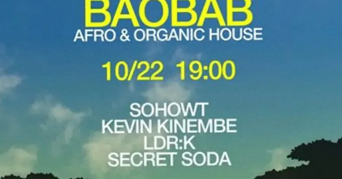 BAOBAB · Crea, Amsterdam · Thu, 22 Oct 2026