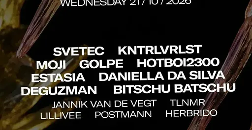 BCB FAMILY x FH AGENCY x CMA | SCHRANZ, BOUNCE, HARDTRANCE , HARDTECHNO · Generator Amsterdam, Amsterdam · Wed, 21 Oct 2026