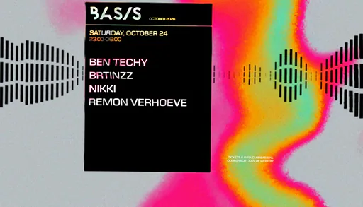 Ben Techy/ Brtinzz/ Nikki/ Remon Verhoeve · Basis, Utrecht · Sat, 24 Oct 2026