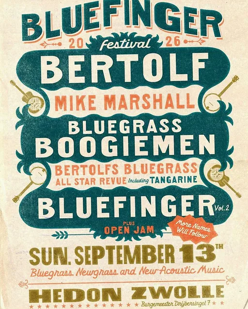 BLUEFINGER FESTIVAL · Hedon, Zwolle · zo 13 sep 2026