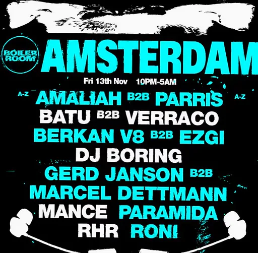 BOILER ROOM | Friday · Hemkade 48 | North Sea Venue, Zaandam · vr 13 nov 2026