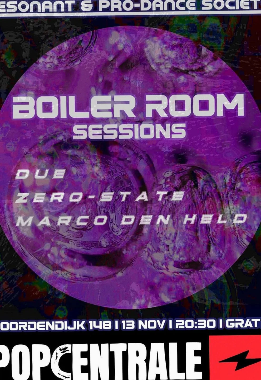 Boiler Room Sessions · Popcentrale, Dordrecht · vr 13 nov 2026