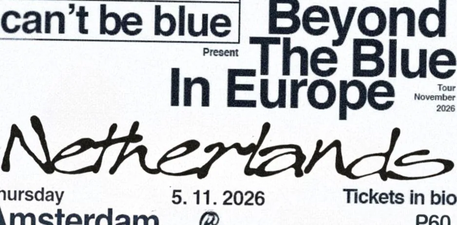 CAN'T BE BLUE · P60, Amstelveen · do 5 nov 2026
