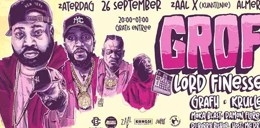 Carte Blanche presenteert GROF met Lord Finesse, Grafh & Krulle · KAF Kunstlinie Almere Flevoland, Almere · za 26 sep 2026