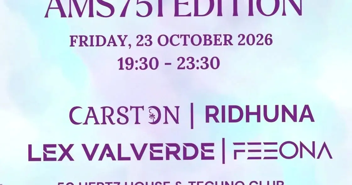 Celebrate Life - AMS751 Edition · 50:HERTZ House & Techno Club Rembrandt Square, Amsterdam · vr 23 okt 2026