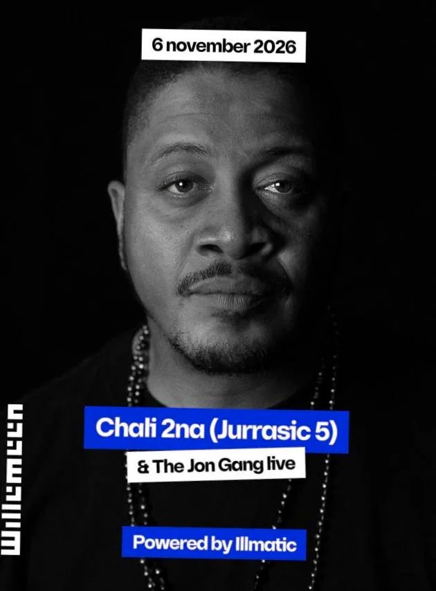 Chali 2na (US) From Jurrasic 5 & The Jon Gang live band EXCL NL SHOW · Willemeen, Arnhem · Fri, 6 Nov 2026