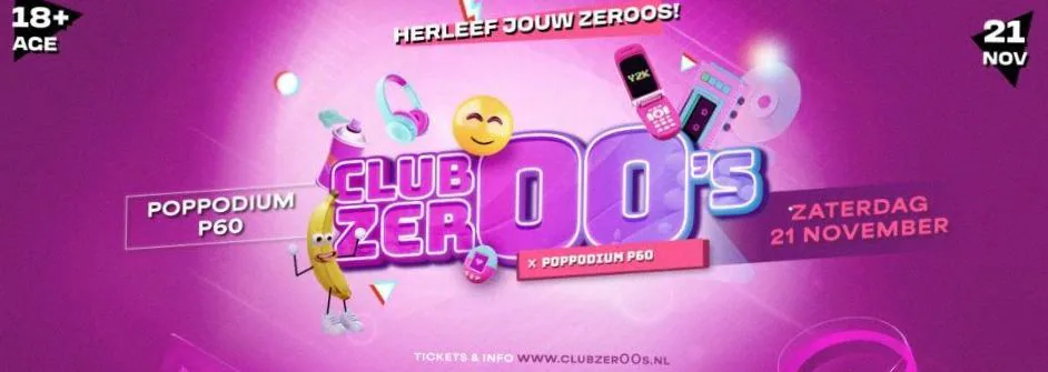 Club Zer00's · P60, Amstelveen · za 21 nov 2026