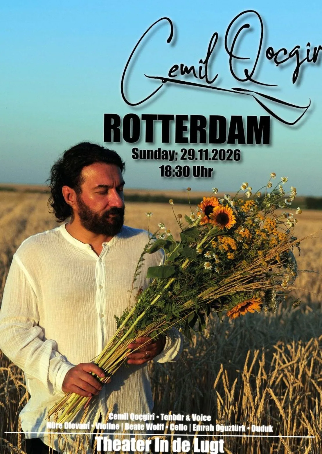 Concert Cemîl Qoçgîrî · In de Lugt, Rotterdam · zo 29 nov 2026