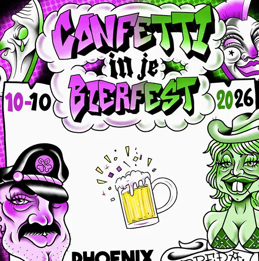 Confettiinjebierfest! | Editie 10! · Poppodium Phoenix, Breda · Sat, 10 Oct 2026