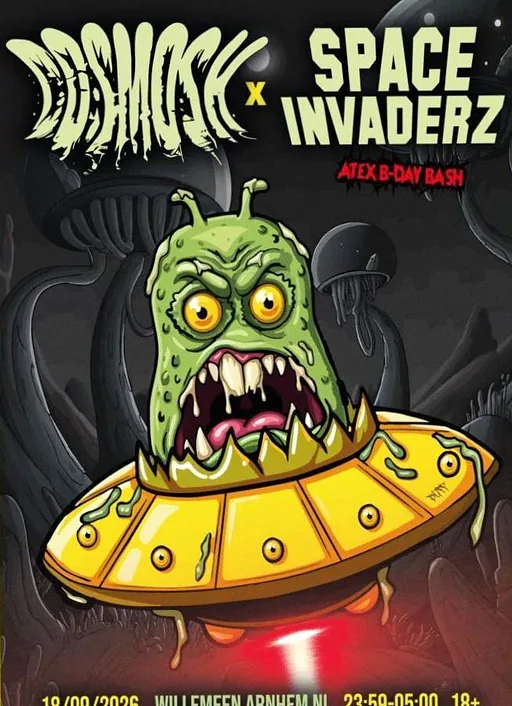 Cosmosh Invites Space Invaderz · Willemeen, Arnhem · vr 18 sep 2026