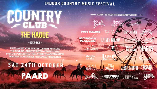 COUNTRY CLUB 24/10 · Paard, Den Haag · za 24 okt 2026