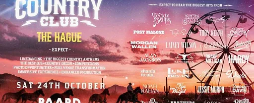 COUNTRY CLUB 24/10 · Paard, Den Haag · za 24 okt 2026
