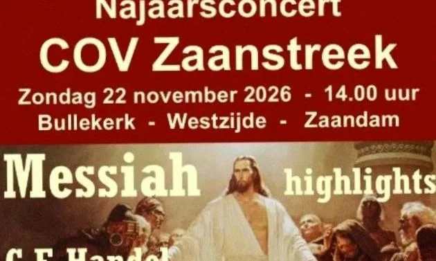 COV Zaanstreek – Messiah · Cultureel Centrum Bullekerk, Zaandam · Sun, 22 Nov 2026