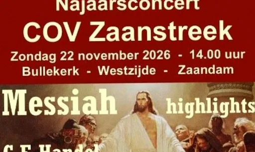 COV Zaanstreek – Messiah · Cultureel Centrum Bullekerk, Zaandam · zo 22 nov 2026