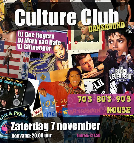 Culture Club · Cultuurlab, Delft · za 7 nov 2026