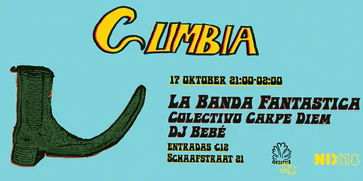 CUMBIA: LA BANDA FANTASTICA, COLECTIVO CARPE DIEM & DJ BEBÉ · Oedipus, Amsterdam · Sat, 17 Oct 2026