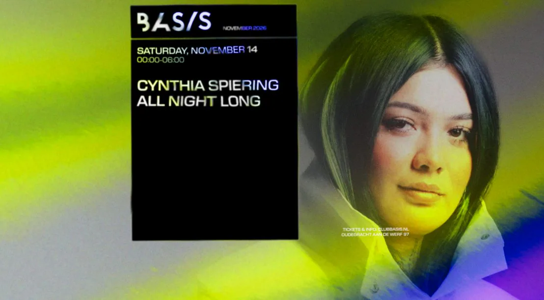 Cynthia Spiering All Night Long · Basis, Utrecht · Sat, 14 Nov 2026