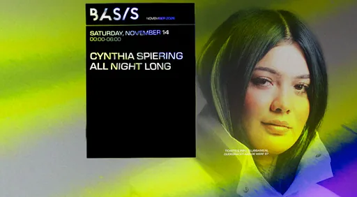 Cynthia Spiering All Night Long · Basis, Utrecht · Sat, 14 Nov 2026