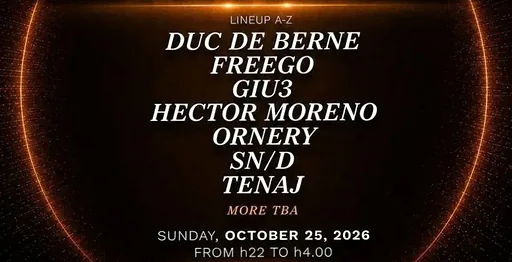 DAYDREAMING & EQUINOX PRESENT CONNEXION · Club Baggerbeest, Amsterdam · zo 25 okt 2026