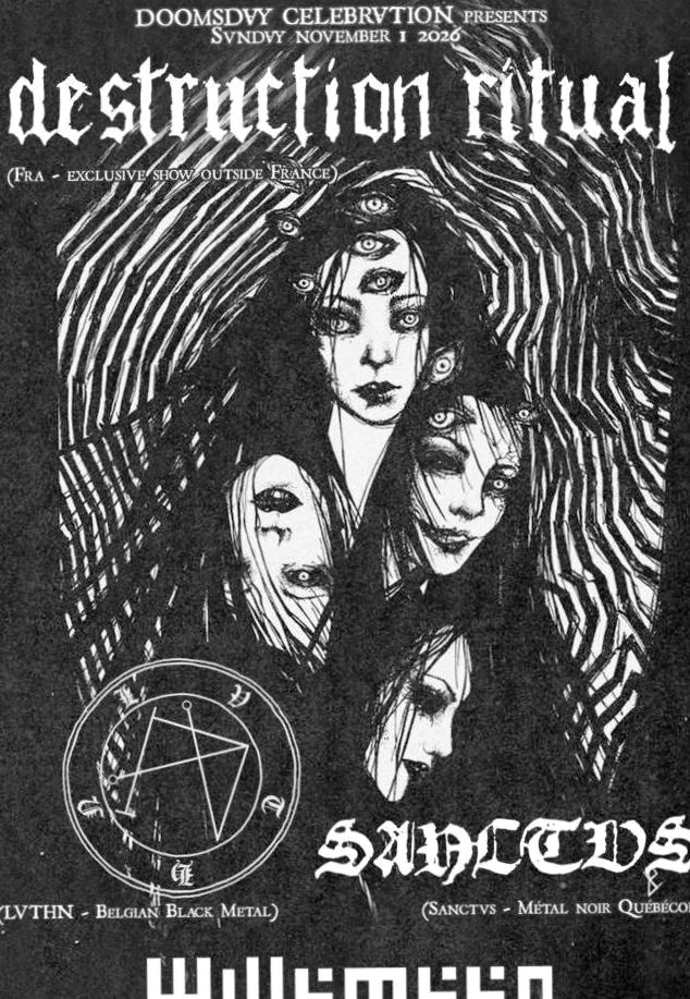 Destruction Ritual (FR) +  Sanctvs + Lvthn  EXCL NL SHOW — achtergrondafbeelding