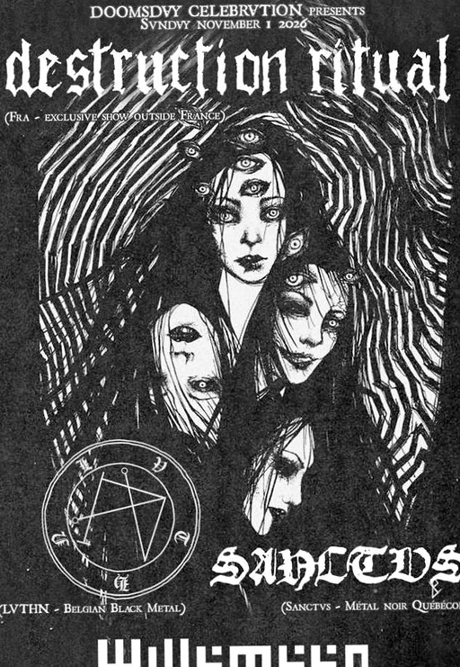 Destruction Ritual (FR) + Sanctvs + Lvthn EXCL NL SHOW · Willemeen, Arnhem · zo 1 nov 2026