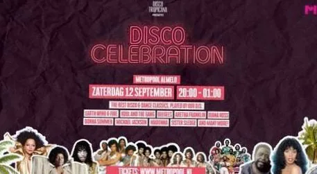 Disco Celebration · Metropool Almelo, Almelo · za 12 sep 2026