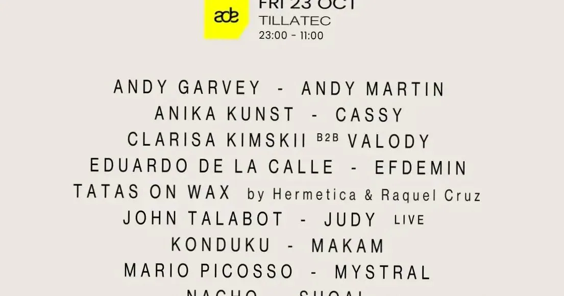 Disturbia x Soundcora · TILLATEC, Amsterdam · vr 23 okt 2026