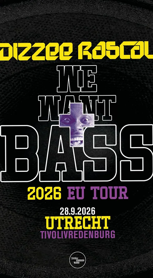 Dizzee Rascal · TivoliVredenburg, Utrecht · ma 28 sep 2026