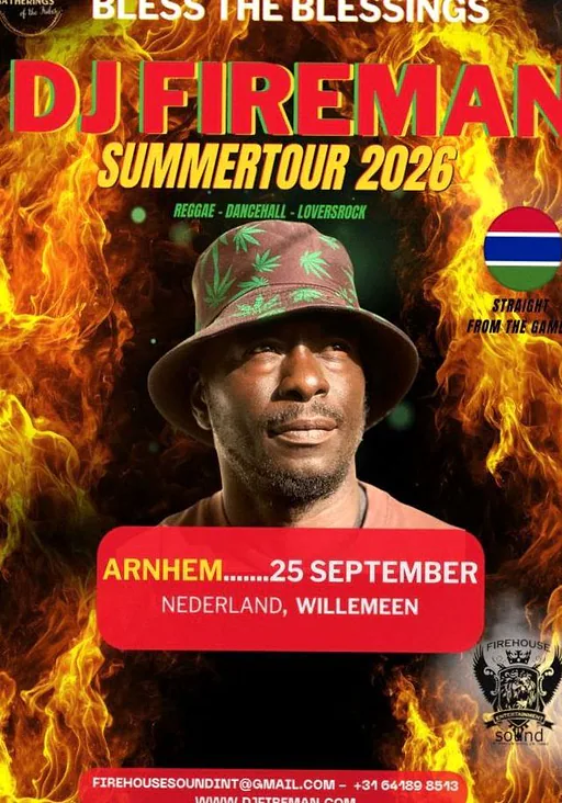 DJ Fireman (GAM) · Willemeen, Arnhem · vr 25 sep 2026