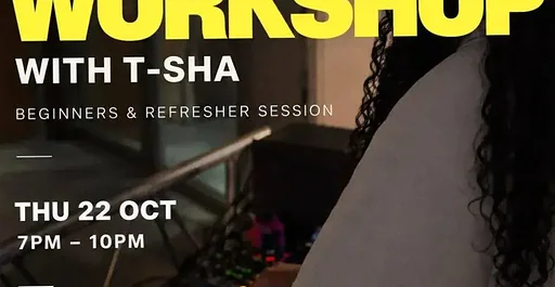 DJ workshop by T-Sha · SAMPLE, Amsterdam · do 22 okt 2026