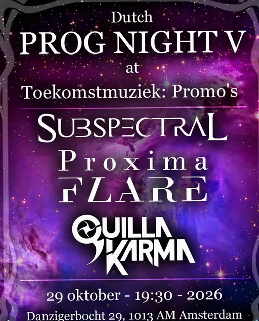 Dutch Prog Night · Toekomstmuziek, Amsterdam · do 29 okt 2026