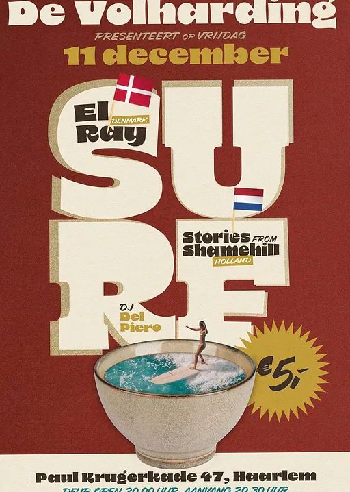 El Ray & Stories from Shamehill · De Volharding, Haarlem · vr 11 dec 2026
