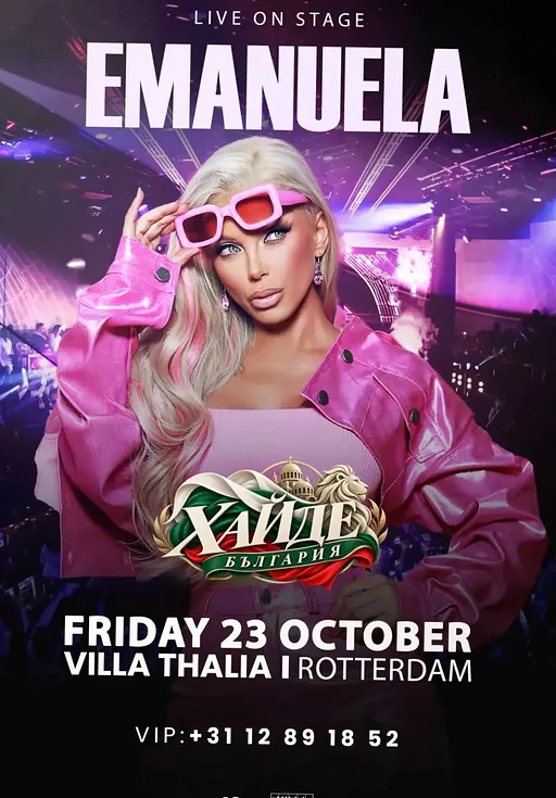 Emanuela · Club Villa Thalia, Rotterdam · vr 23 okt 2026