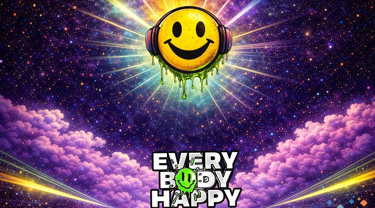 EVERYBODY HAPPY MET O.A. DUNE — achtergrondafbeelding